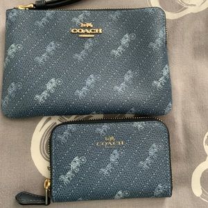 Coach Large & Small Pouches